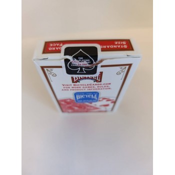 Kosmetinis defektas Bicycle Rider Standard pokerio kortos (Raudonos)